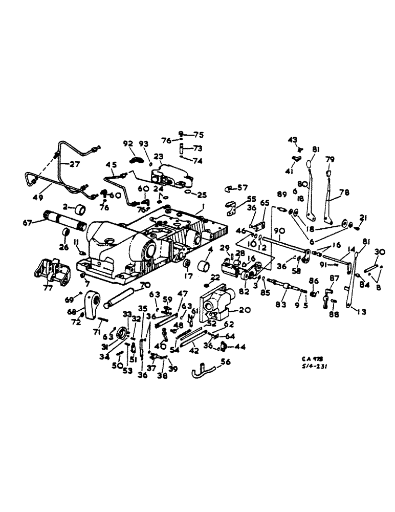 Схема запчастей Case IH 474 - (10-14) - DRAFT CONTROL (07) - HYDRAULICS