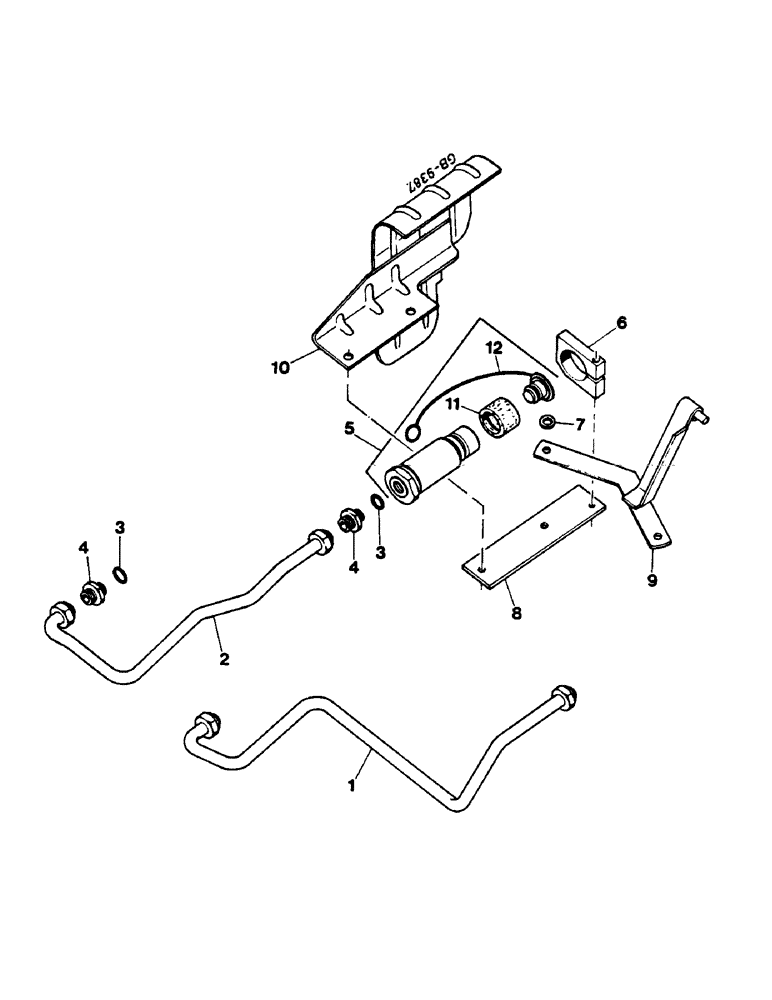 Схема запчастей Case IH 644 - (2I04) - BREAK-AWAY COUPLING (07) - HYDRAULICS