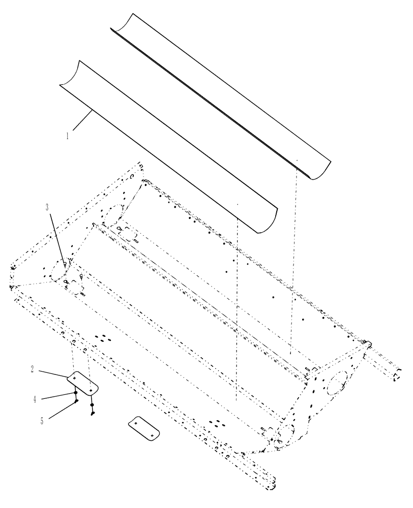 Схема запчастей Case IH AFX8010 - (K.60.B.51[2]) - GRAIN TANK BOTTOM, EXTENDED WEAR KIT K - Crop Processing