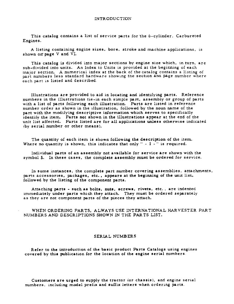 Схема запчастей Case IH C-291 - (3) - INTRODUCTION 