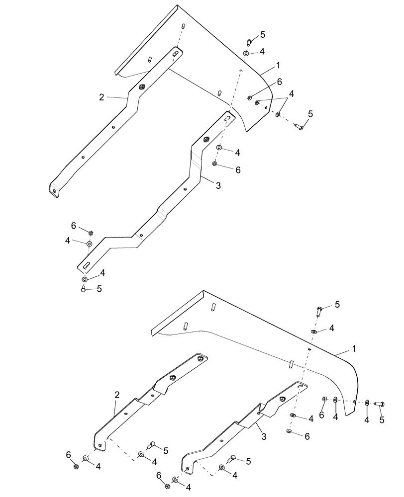 Схема запчастей Case IH AFX8010 - (E.34.A.78[4]) - SHIELD & BRACKETS, R.H. E - Body and Structure