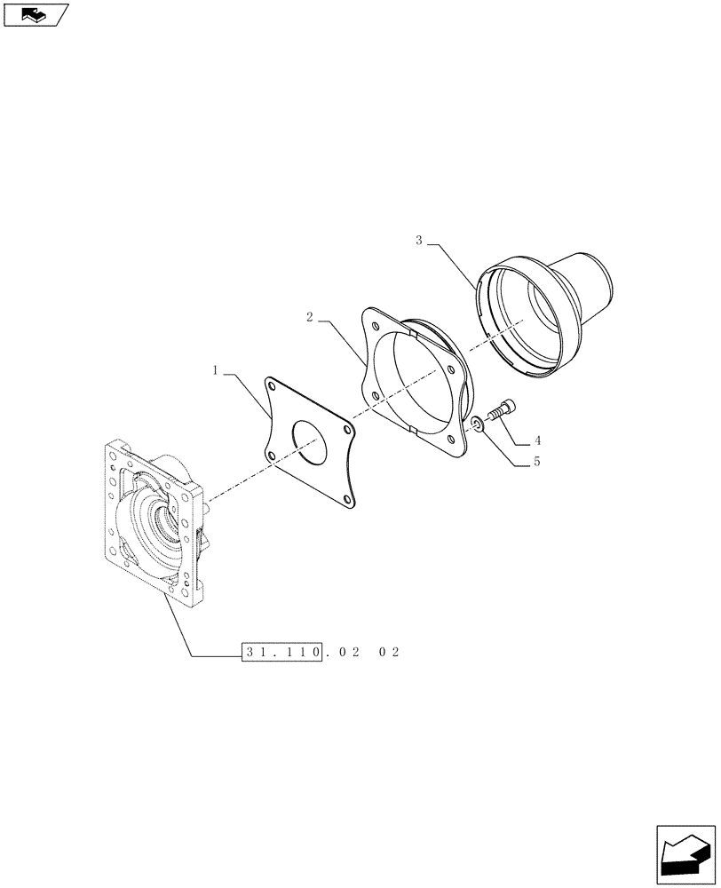 Схема запчастей Case IH FARMALL 65C - (31.110.0301) - SWIVEL TRAILER HITCH (GERMANY) WITH SLIDER SUPPORT - POWER TAKE-OFF SHAFT COVER - ISO (VAR.330772-330897) (31) - IMPLEMENT POWER TAKE OFF