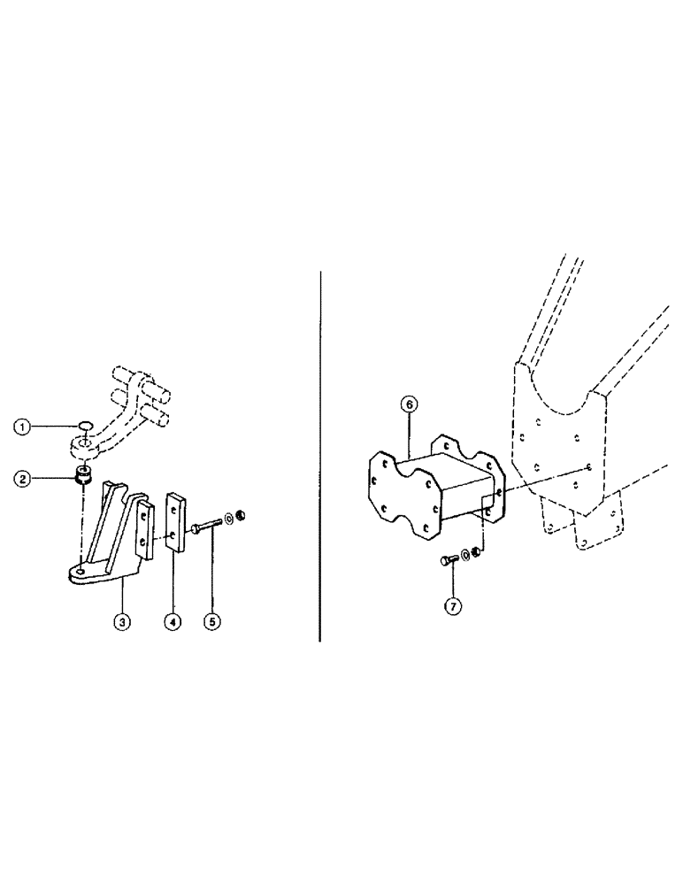 Схема запчастей Case IH 110 - (034) - DRAWBAR HITCH, OPTIONAL (12) - BALER HOUSING