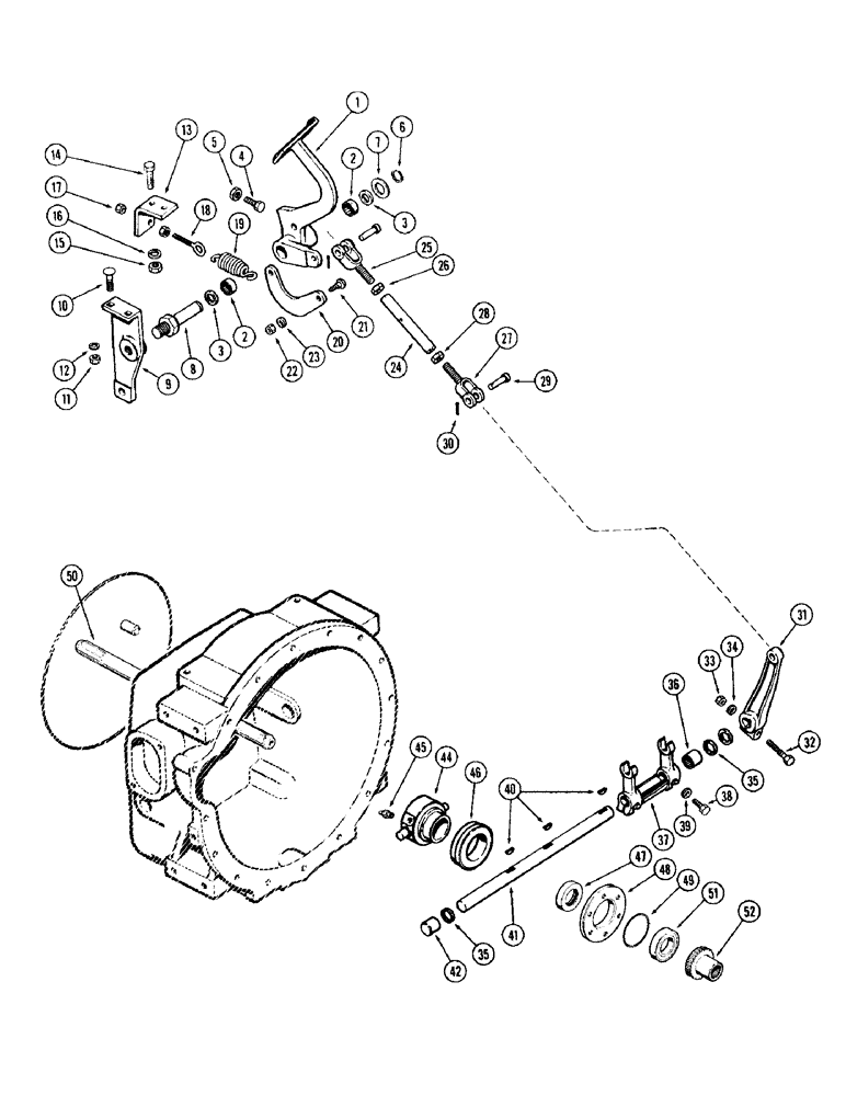 Схема запчастей Case IH 930-SERIES - (097A) - CLUTCH CONTROLS, USED PRIOR TO TRACTOR SERIAL NUMBER 8282440 (06) - POWER TRAIN