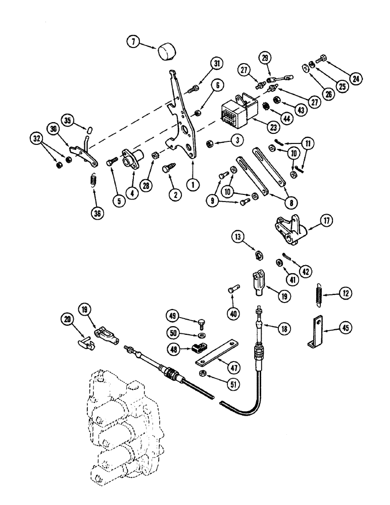 Схема запчастей Case IH 2096 - (6-154) - POWER SHIFT TRANSMISSION, POWER SHIFT LINKAGE (06) - POWER TRAIN