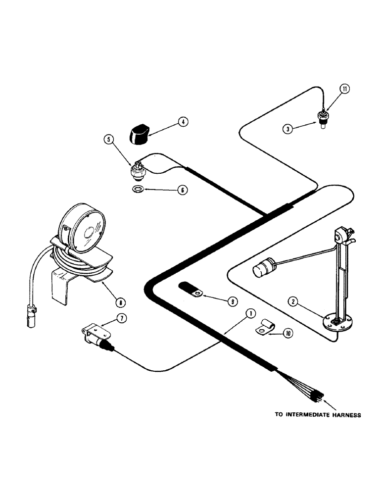 Схема запчастей Case IH 2470 - (061A) - ELECTRICAL EQUIPMENT AND WIRING, 504BDT DIESEL ENG., TRANS. HARNESS, USED PRIOR TO TRAC. S/N 8713314 (04) - ELECTRICAL SYSTEMS