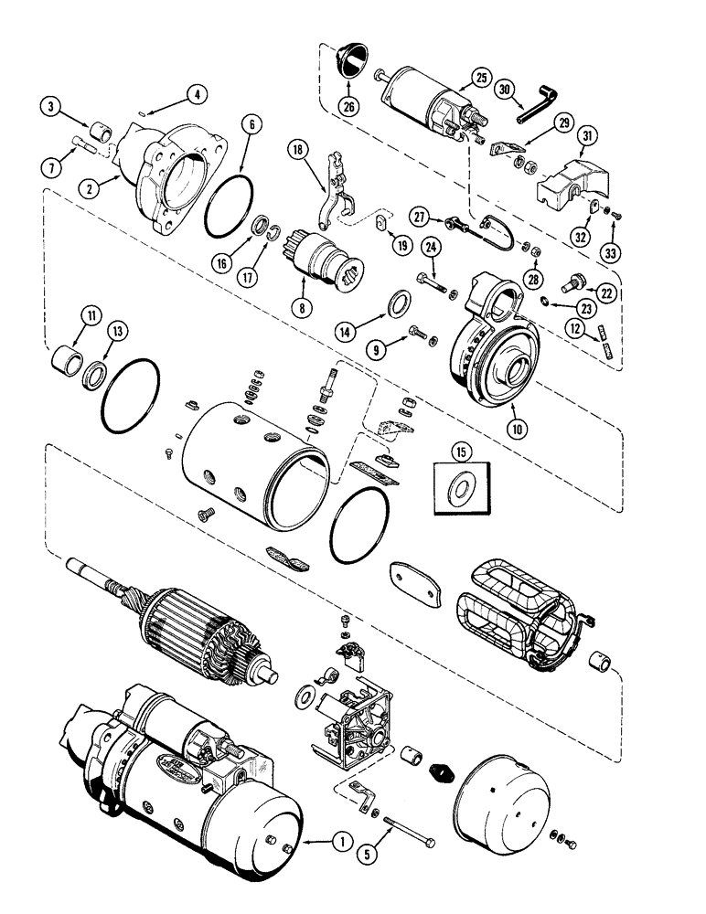 Схема запчастей Case IH 4690 - (4-109A) - A162469 STARTER ASSEMBLY, P.I.N. 8860931 AND AFTER (04) - ELECTRICAL SYSTEMS