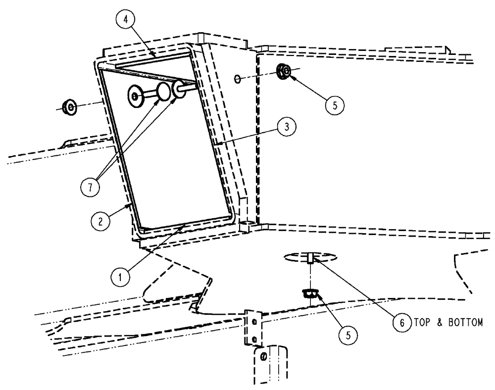 Схема запчастей Case IH SPX3320 - (04-001) - AXLE LINER GROUP Suspension & Frame