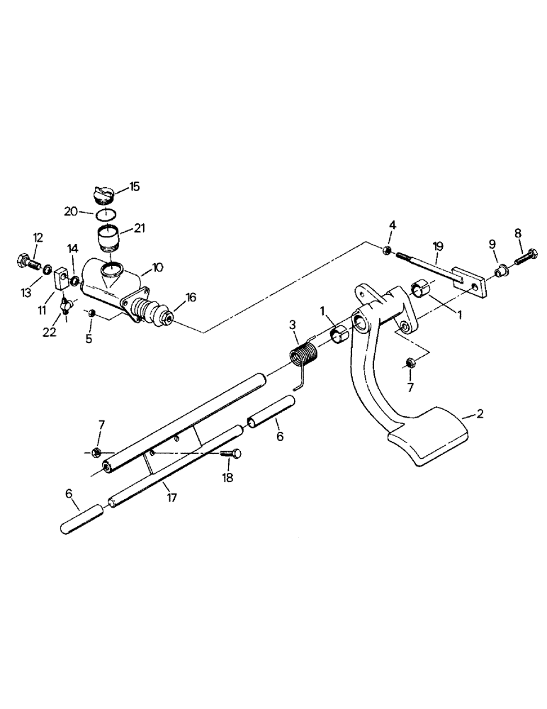 Схема запчастей Case IH CR-1280 - (01-32) - BRAKE CONTROLS (10) - CAB