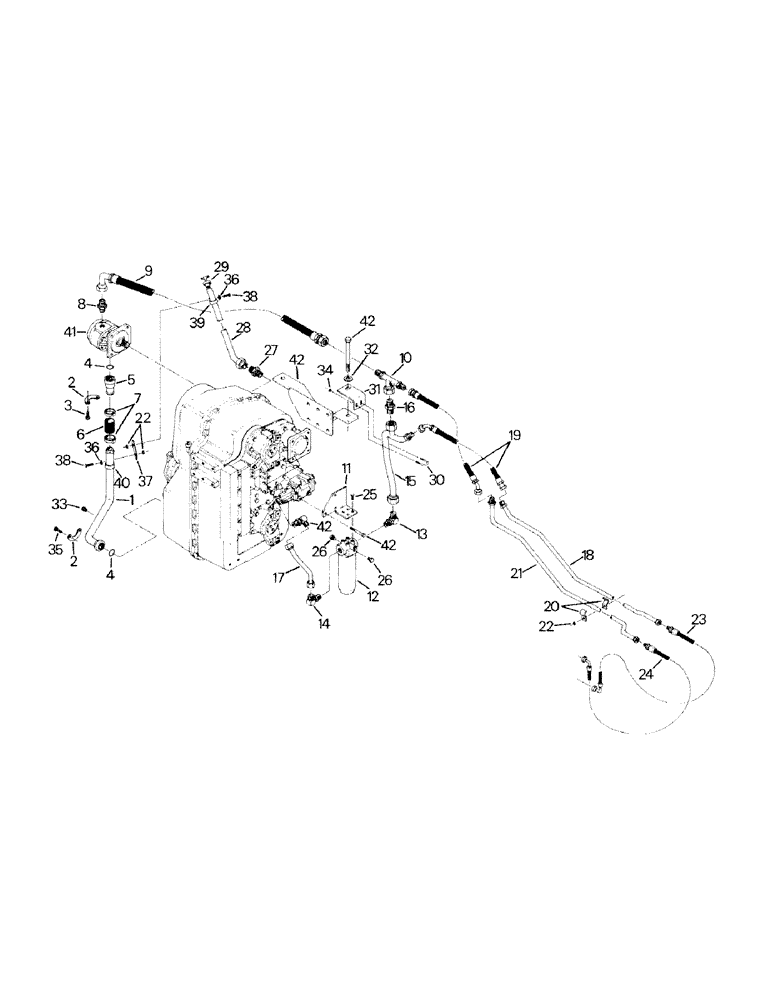 Схема запчастей Case IH STEIGER - (04-32) - TRANSMISSION LUBE SYSTEM (04) - Drive Train