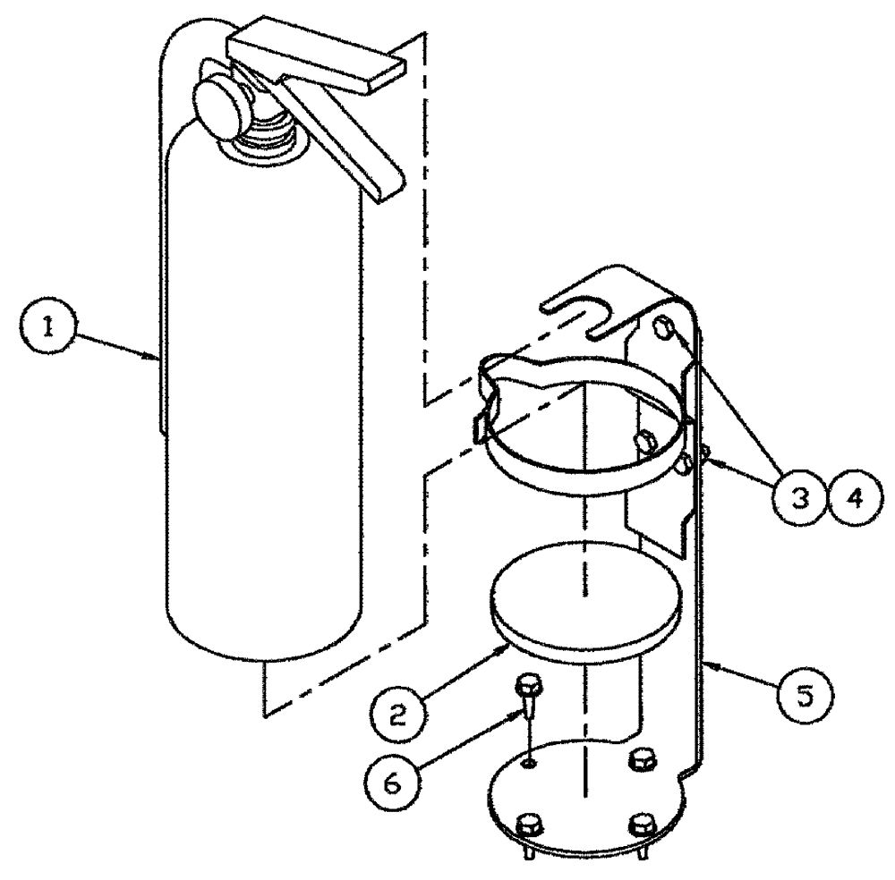 Схема запчастей Case IH 3185 - (11-005) - FIRE EXTINGUISHER GROUP Options