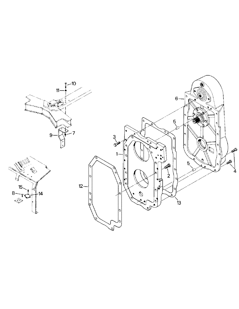 Схема запчастей Case IH CR-1225 - (04-43) - PUMP DRIVE AND MOUNTING, WITH OUT PTO (04) - Drive Train