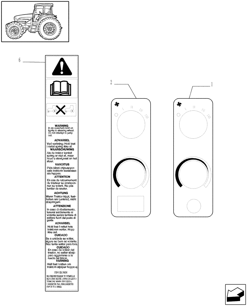 Схема запчастей Case IH MAXXUM 100 - (1.98.0[03]) - DECALS (13) - DECALS