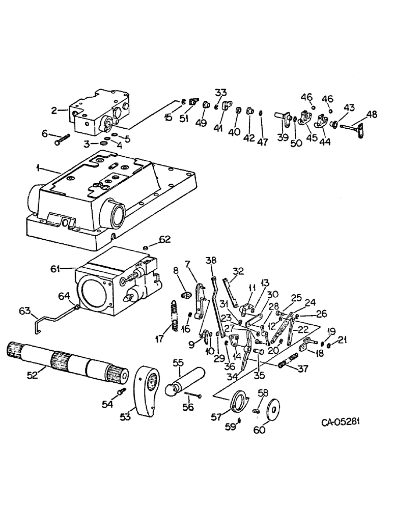 Схема запчастей Case IH 1086 - (10-26) - HYDRAULIC, HYDRAULIC DRAFT CONTROL (07) - HYDRAULICS