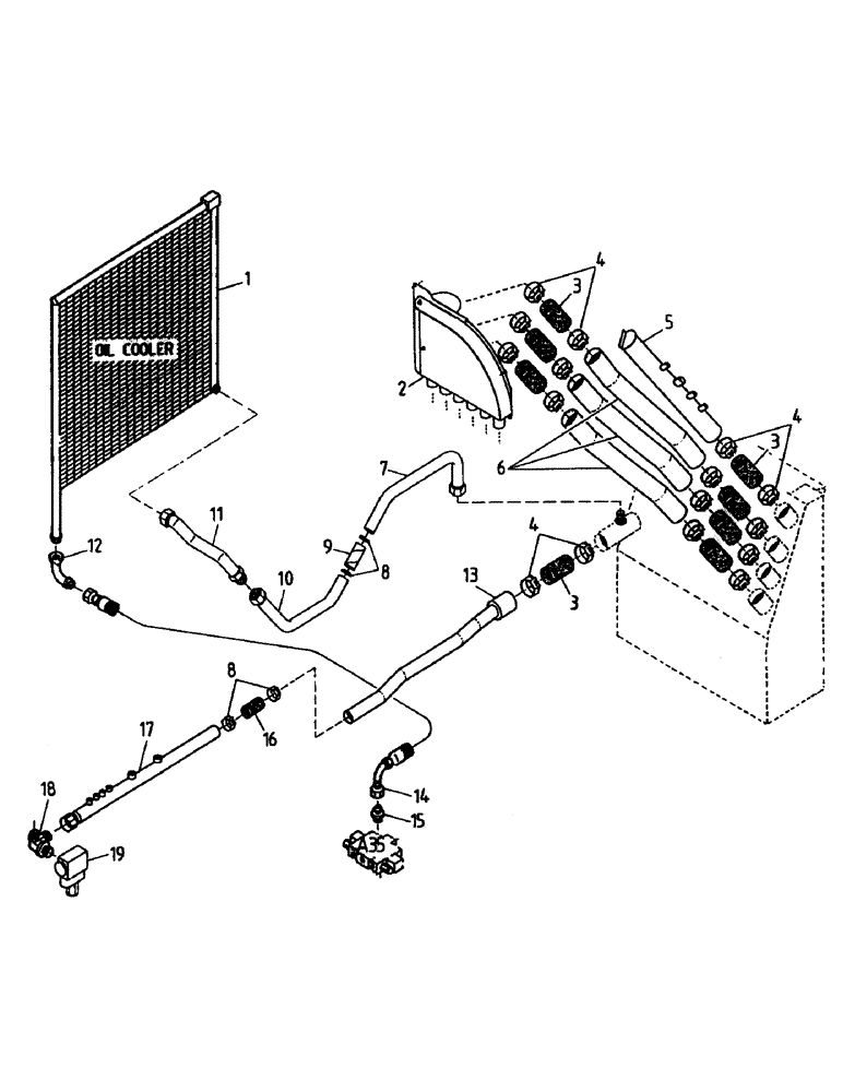 Схема запчастей Case IH 7700 - (B06-03) - HYDRAULIC SUCTION LINES, 108/6CT Hydraulic Components & Circuits