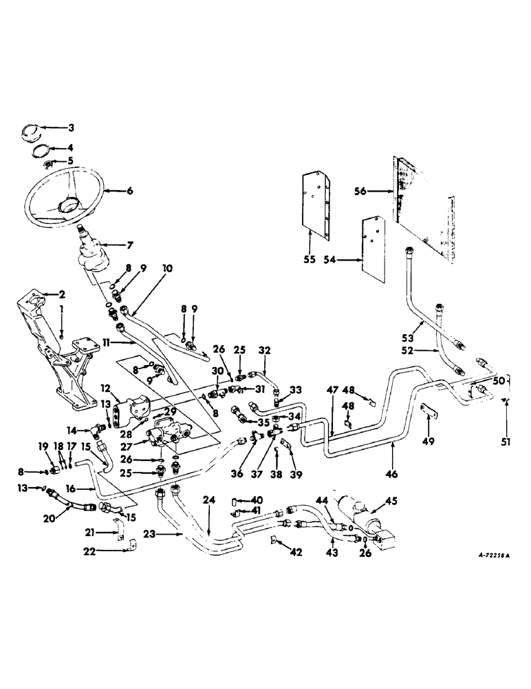 Схема запчастей Case IH 504 - (176) - STEERING MECHANISM, POWER STEERING, INTERNATIONAL TRACTORS Steering Mechanism