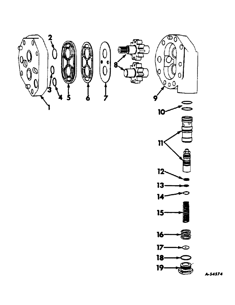 Схема запчастей Case IH 460 - (168) - HYDRAULIC SYSTEM, HYDRAULIC POWER STEERING PUMP, CESSNA (07) - HYDRAULIC SYSTEM