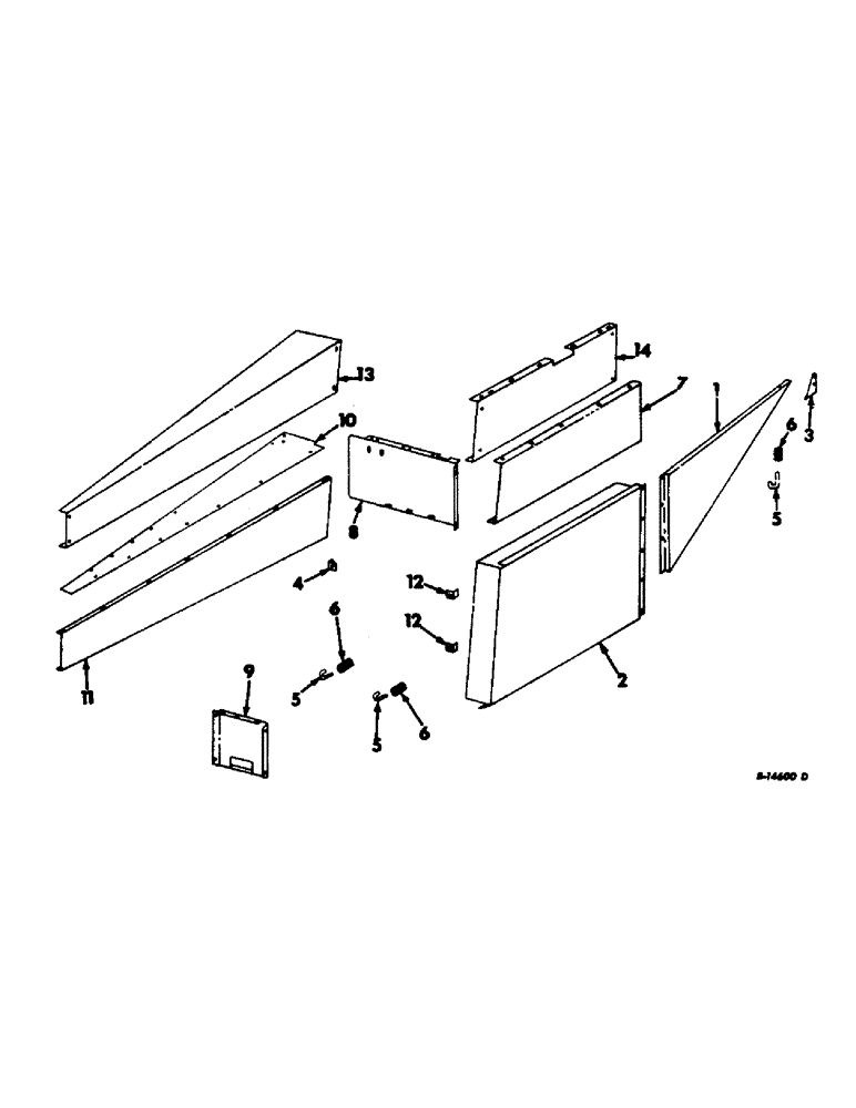 Схема запчастей Case IH 815 - (R-08) - SEPARATOR, SEPARATOR SHIELDS, RIGHT SIDE Separation