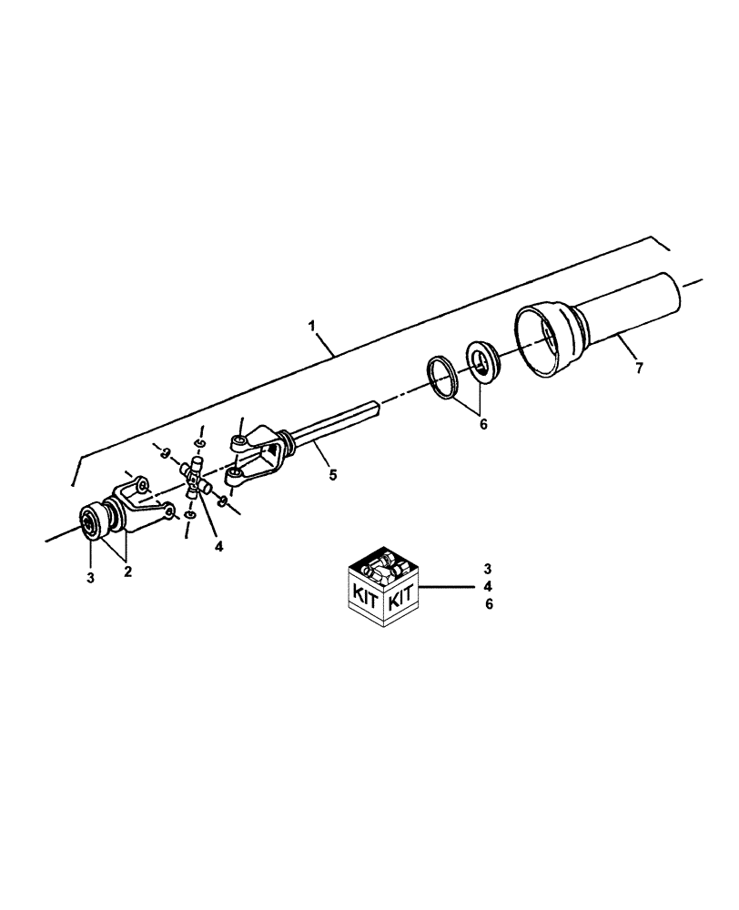 Схема запчастей Case IH BRX147 - (501.02) - DRIVELINE - MALE HALF - 715585006 