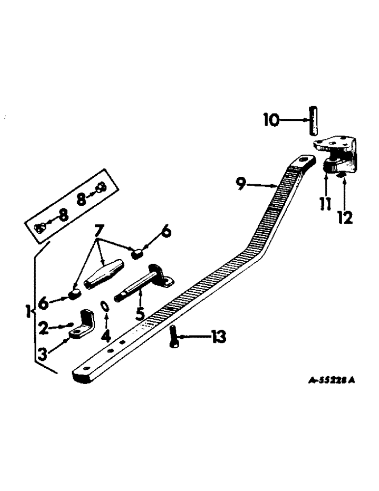 Схема запчастей Case IH 460 - (188) - DRAWBARS & HITCHES, SWINGING DRAWBAR Drawbar & Hitches