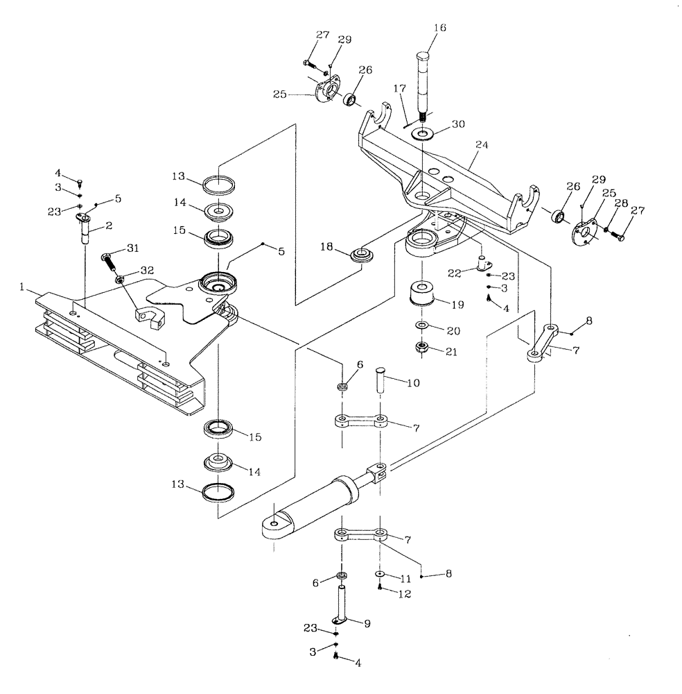 Схема запчастей Case IH 7700 - (A08[01]) - ELEVATOR SLEW MECHANISM Mainframe & Functioning Components