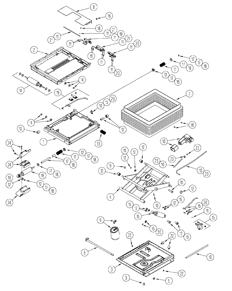 Схема запчастей Case IH STX325 - (09-26) - SEAT SUSPENSION ASSEMBLY (09) - CHASSIS/ATTACHMENTS