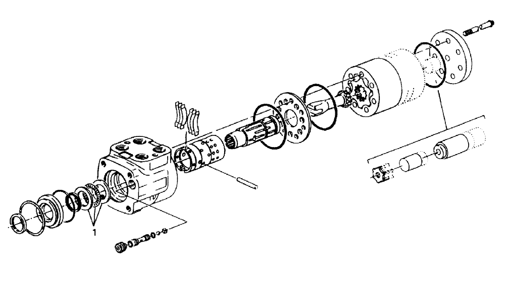 Схема запчастей Case IH A7000 - (B03.09[01]) - Hydraulic Motor {Orbital Char-lynn: 22.6 cu.in.} (07) - HYDRAULICS