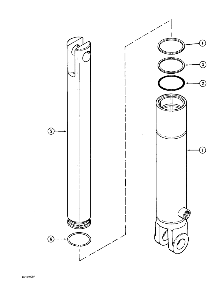 Схема запчастей Case IH 7100 - (8-46) - MARKER LIFT CYLINDER, 145622C91, 2 ID X 8 INCH STROKE, IOWA INDUSTRIAL (08) - HYDRAULICS