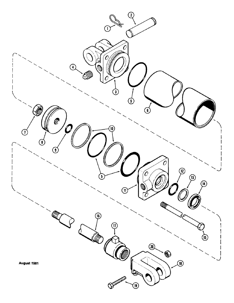 Схема запчастей Case IH SC15 - (39G) - T57674 CYLINDER 