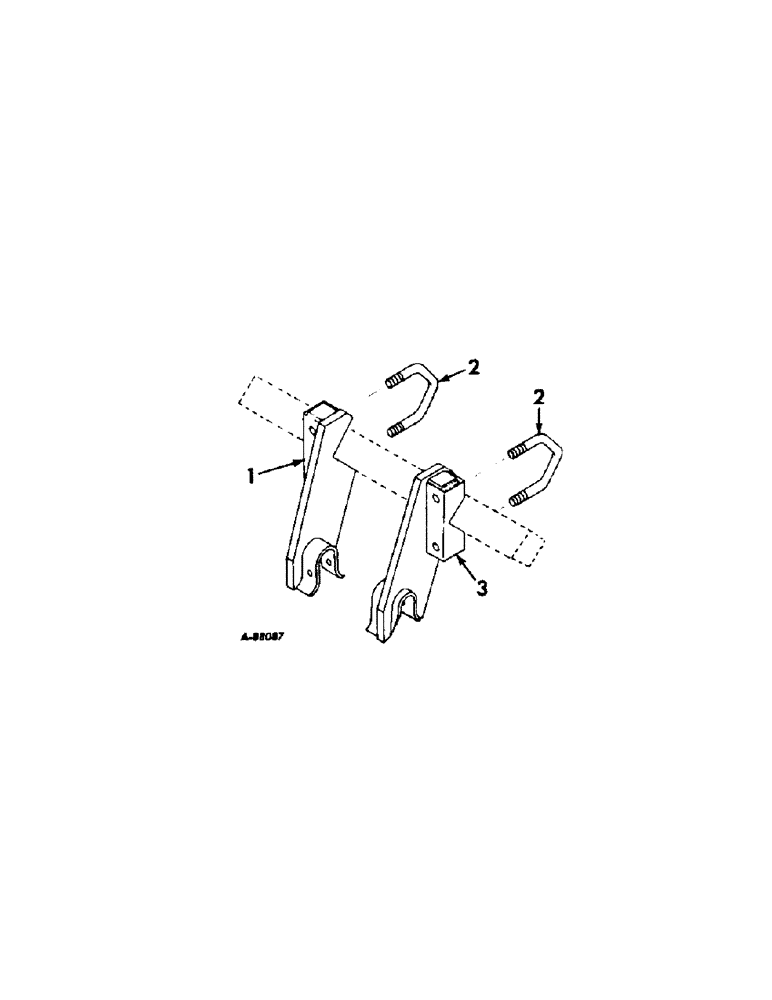 Схема запчастей Case IH 53 - (F-06[B]) - LOWER HITCH BRACKETS 