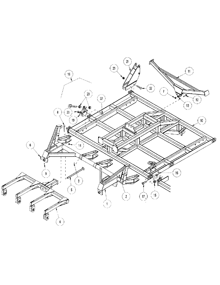 Схема запчастей Case IH CONCORD - (B06) - MAIN FRAME, FOUR RANK 