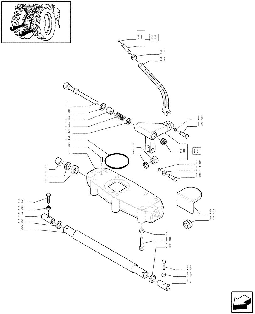 Схема запчастей Case IH MXU100 - (1.89.6[01]) - TOOLING CONNECTION UNIT (09) - IMPLEMENT LIFT