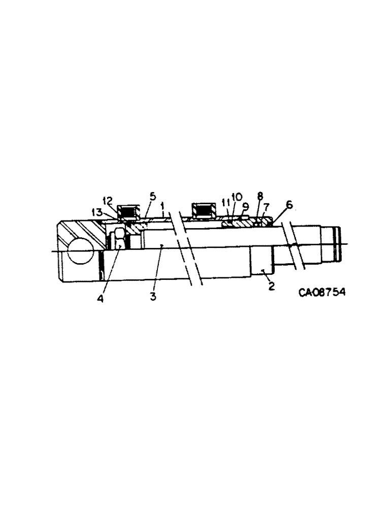 Схема запчастей Case IH SINGLE - (A-39) - SINGLE OVERSHOT AUGER HEADER, CYLINDER, HEADER LIFT MASTER 