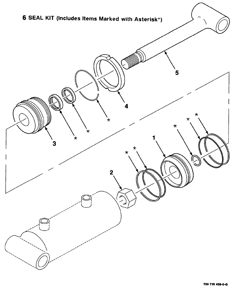 Схема запчастей Case IH 8880 - (08-044) - HYDR. SLAVE CYL. ASSY. - RIGHT (2-3/4 INCH BORE X 5 INCH STROKE) (S.N. CFH0155001 THRU CFH0155349) (35) - HYDRAULIC SYSTEMS