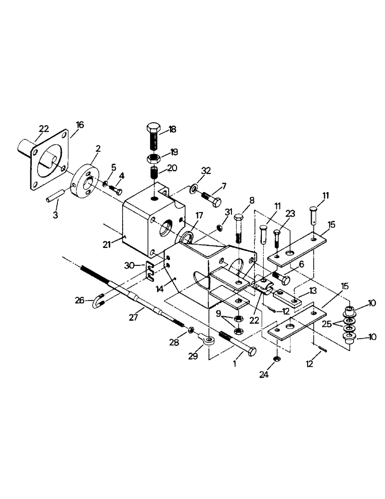 Схема запчастей Case IH PTA280 - (04-66) - TWO-SPEED TRANSFER CASE SHIFTING (04) - Drive Train