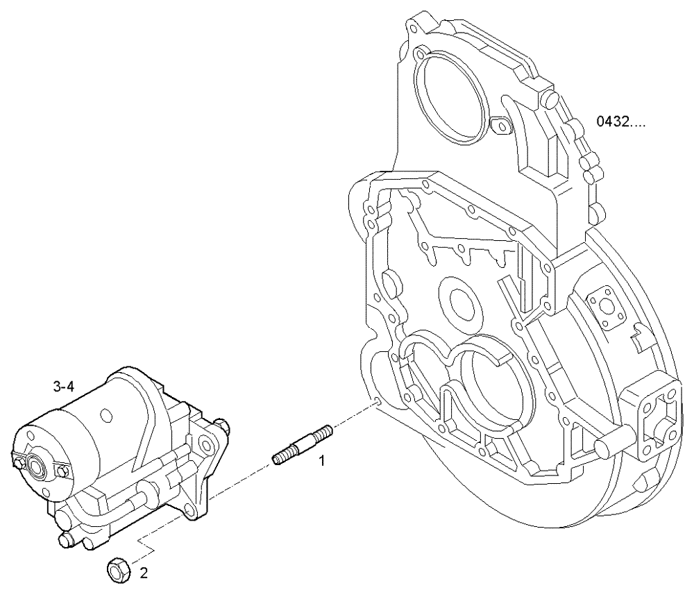 Схема запчастей Case IH F3AE0684P E905 - (3600.119) - STARTER MOTOR 