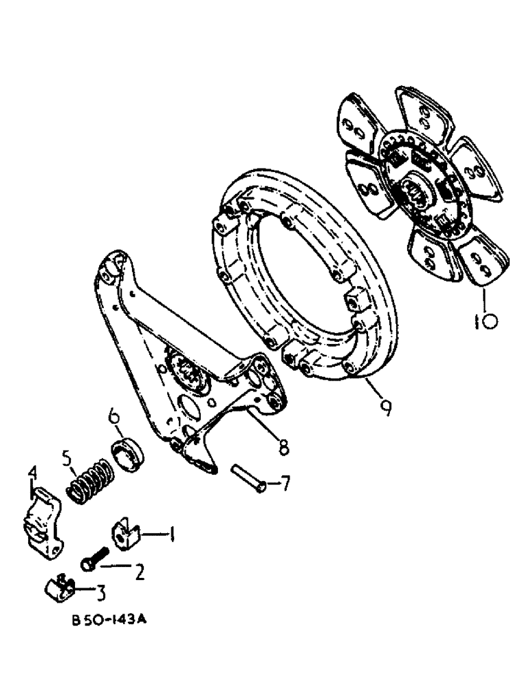 Схема запчастей Case IH 884 - (07-07) - CLUTCH, 11 INCH, DANA, SERIAL NO. 9396 AND BELOW (04) - Drive Train