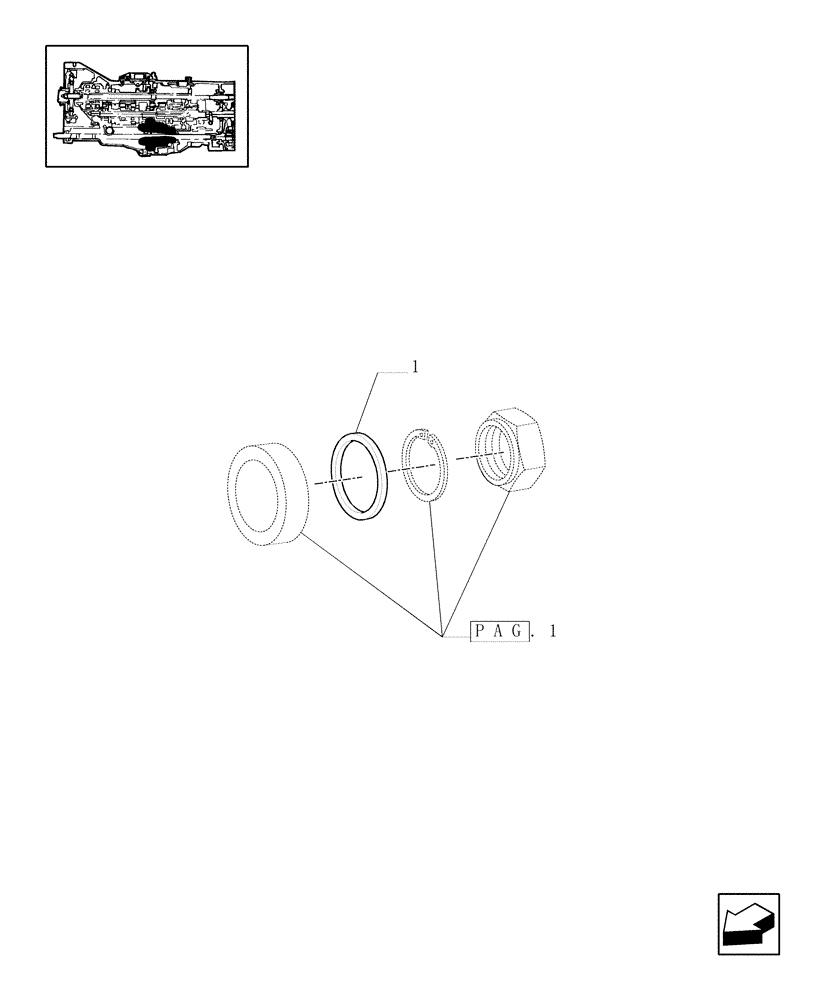 Схема запчастей Case IH MXM175 - (1.32.1/01[05]) - CENTRAL REDUCTION GEARS (03) - TRANSMISSION