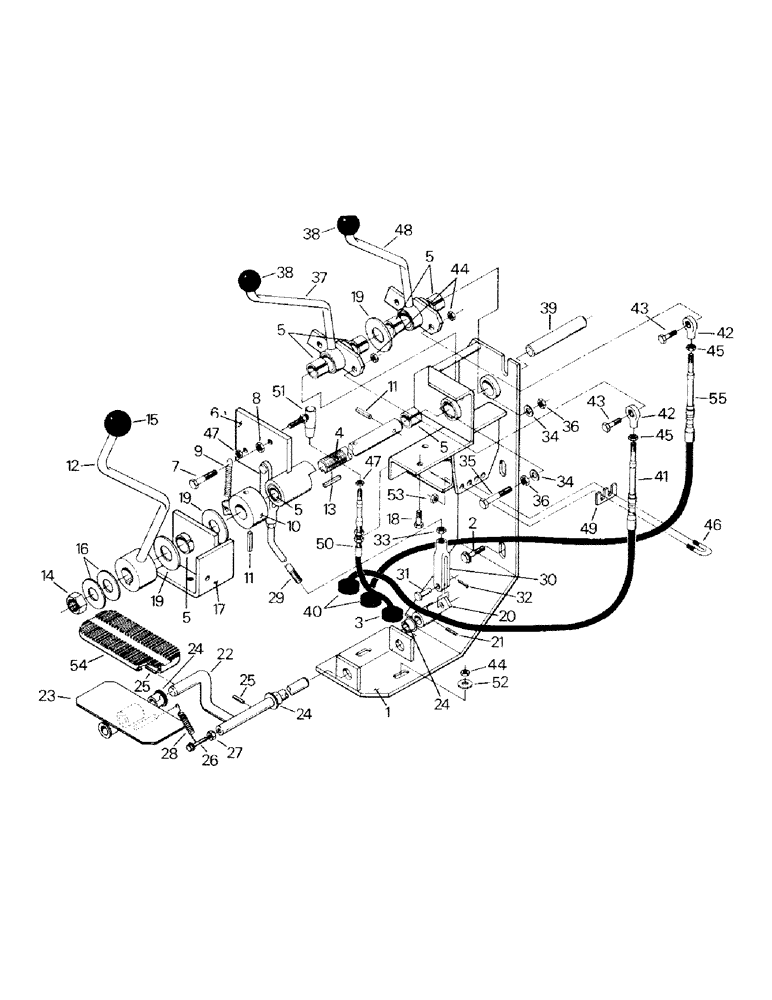 Схема запчастей Case IH CM360 - (01-25) - THROTTLE, TRANSMISSION AND TRANSFER CASE CONTROLS (10) - CAB