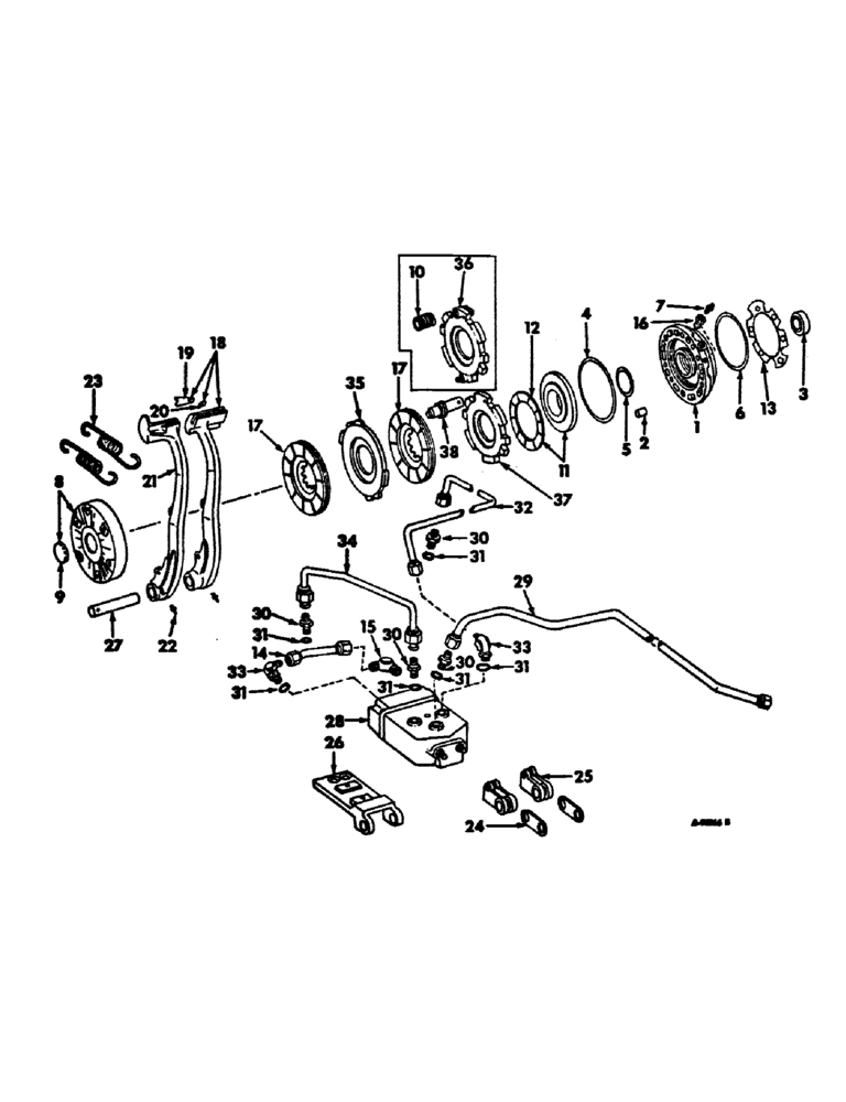 Схема запчастей Case IH 1256 - (H-12) - CONTROLS, BRAKES Controls