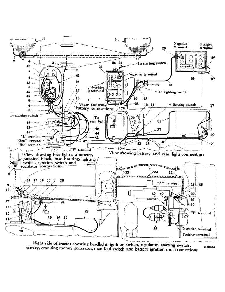 Схема запчастей Case IH SUPER M-TA - (186) - ELECTRICAL SYSTEM, DIESEL ENGINE, ELECTRIC STARTING AND LIGHTING, BATTERY IGNITION (06) - ELECTRICAL SYSTEMS