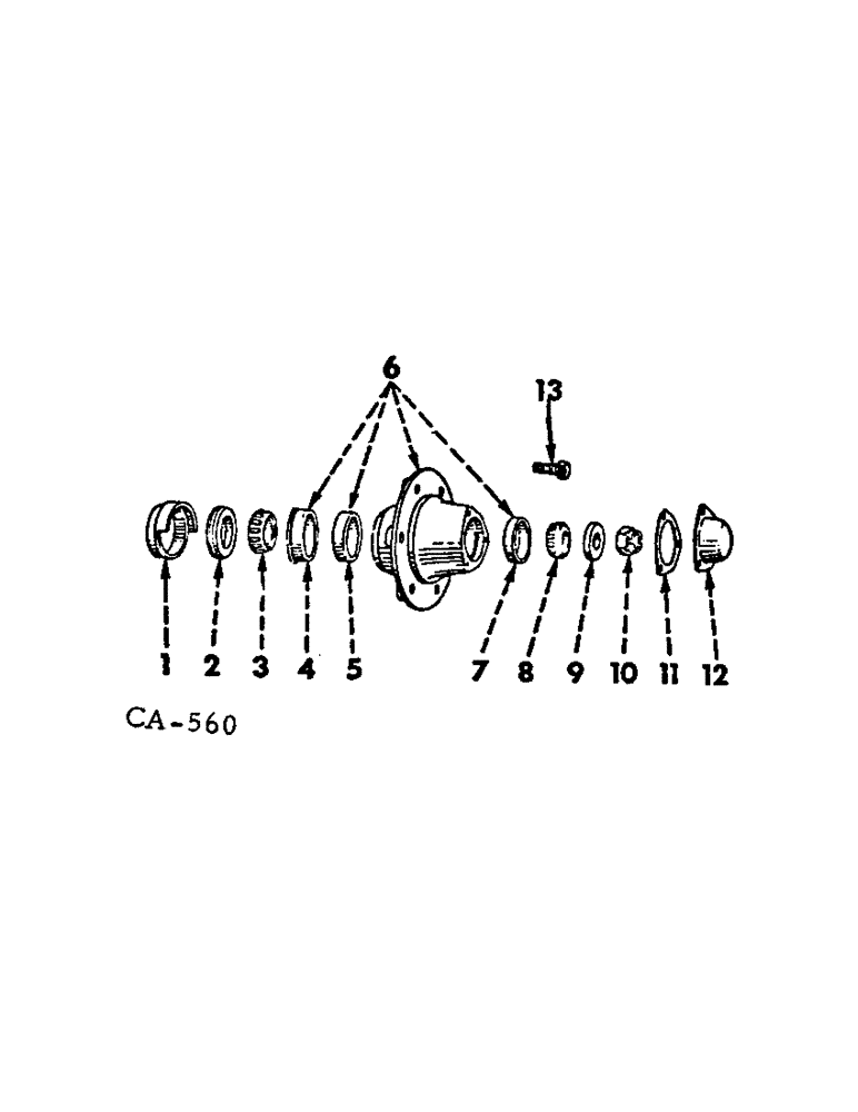 Схема запчастей Case IH 3688 - (14-1) - SUSPENSION, FRONT WHEEL HUB, BEARINGS AND CAP Suspension