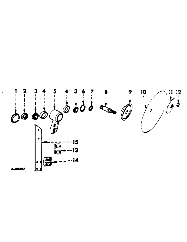 Схема запчастей Case IH 511 - (W-06) - DISK COLTERS JOINTERS, ONE PER FURROW 