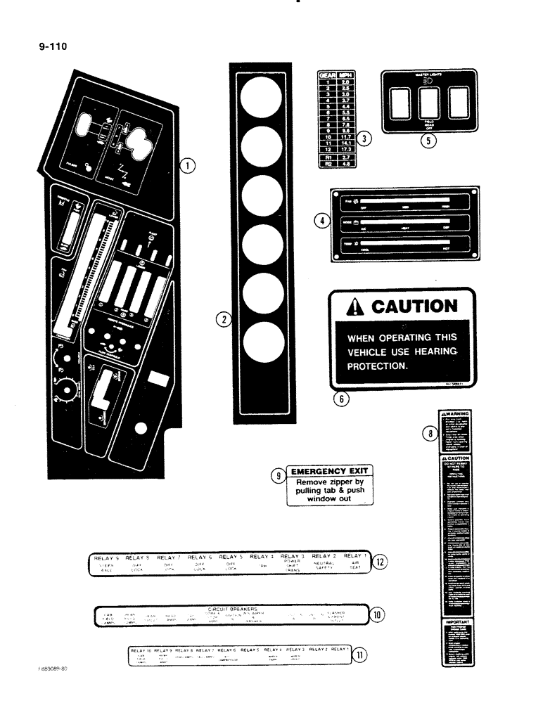 Схема запчастей Case IH STEIGER - (9-110) - DECALS (09) - CHASSIS/ATTACHMENTS