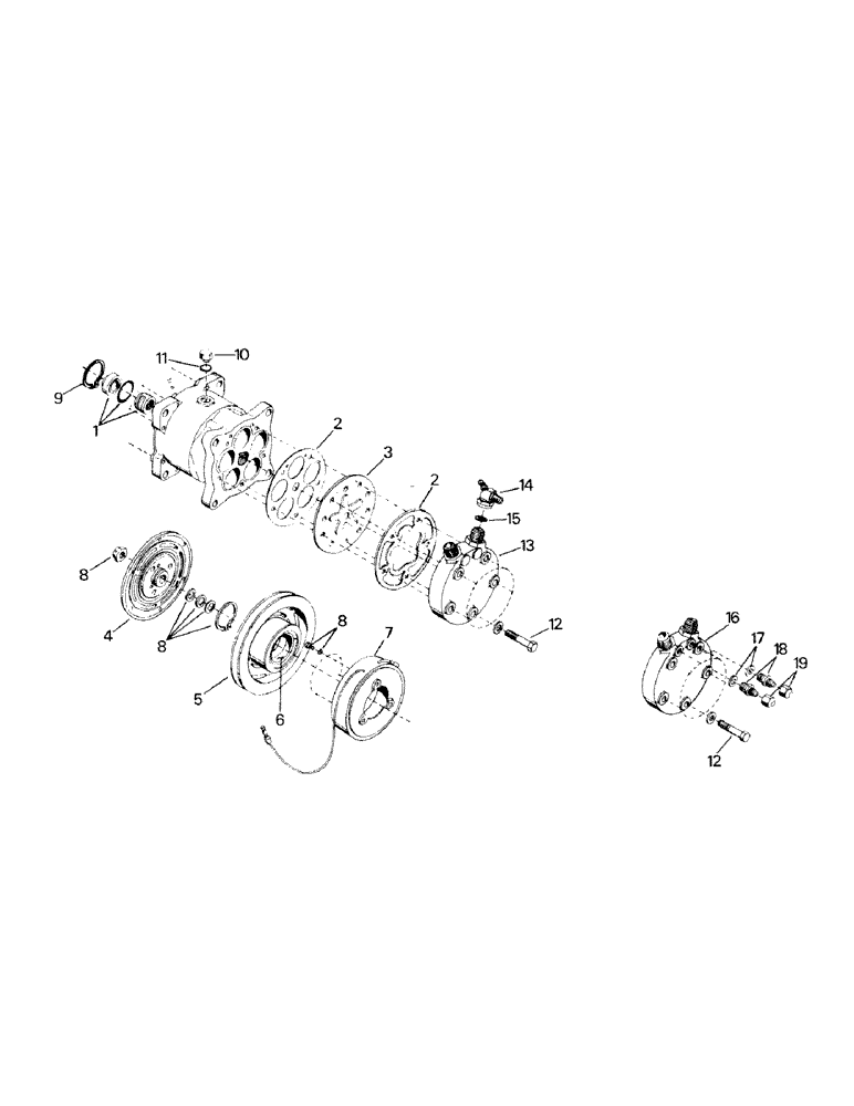 Схема запчастей Case IH ST470 - (03-09) - A/C COMPRESSOR (03) - Climate Control