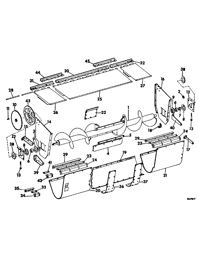 Схема запчастей Case IH 762 - (Q-06) - AUGER, DOORS, AND SHIELDS (58) - ATTACHMENTS/HEADERS