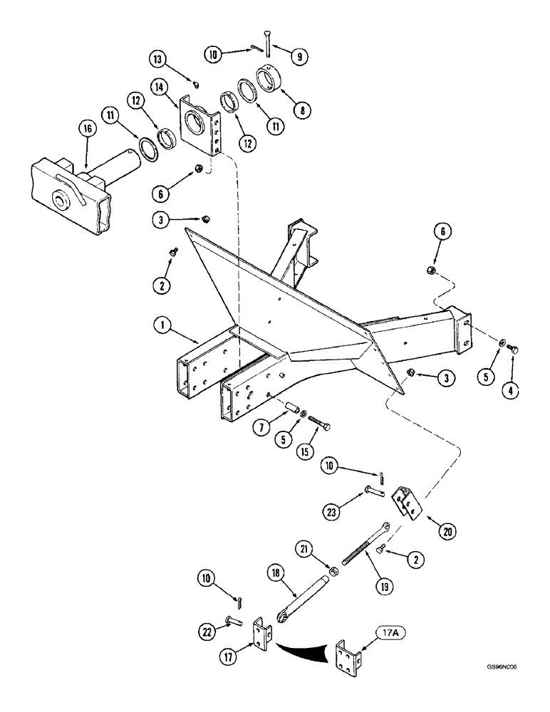 Схема запчастей Case IH 2166 - (5-10) - STEERING AXLE SUPPORT, ADJUSTABLE AXLES (04) - STEERING