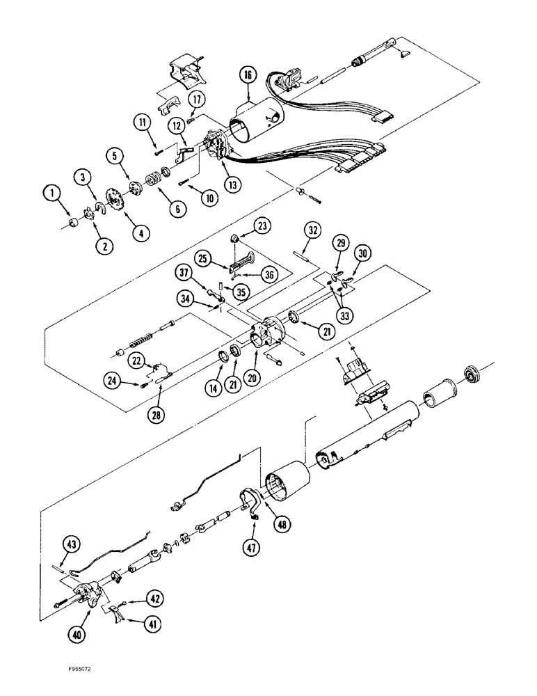 Схема запчастей Case IH 9310 - (5-006[A]) - STEERING COLUMN ASSEMBLY (05) - STEERING