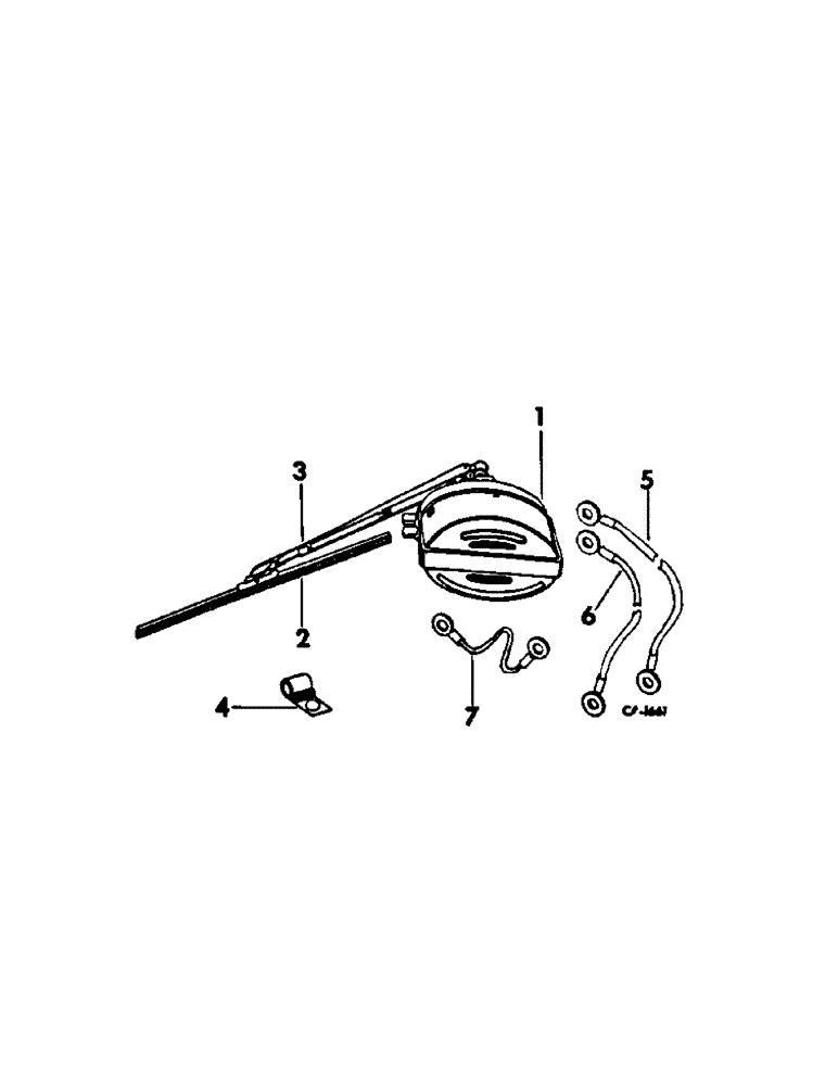 Схема запчастей Case IH 715 - (13-18) - SUPERSTRUCTURE, WINDSHIELD WIPER (05) - SUPERSTRUCTURE