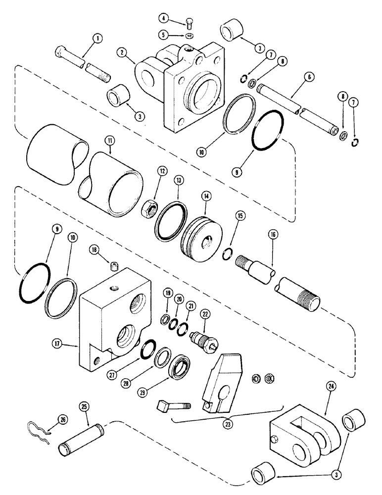 Схема запчастей Case IH DOT 17 - (14) - T57365 CYLINDER 